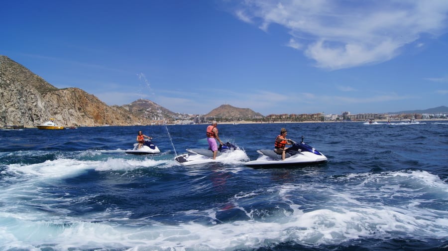 Cabo Jet Skiing Medano Beach Aries Water Sports Guided Jet Ski Tour